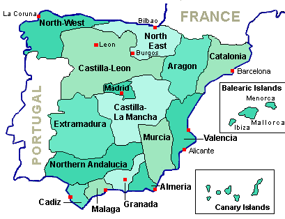 Map of Spain